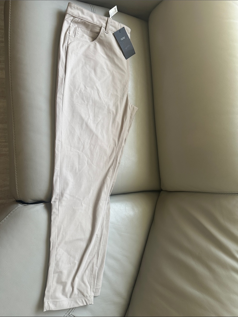 Fabletics Men's Slim Chino Pants - Pale Beige
